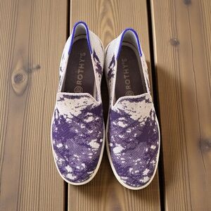 Rothy's Purple and White The Original Slip On
